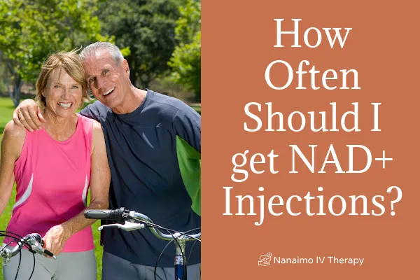 NAD+ injections for increased metabolism, brain function, cellular health and enti-aging.