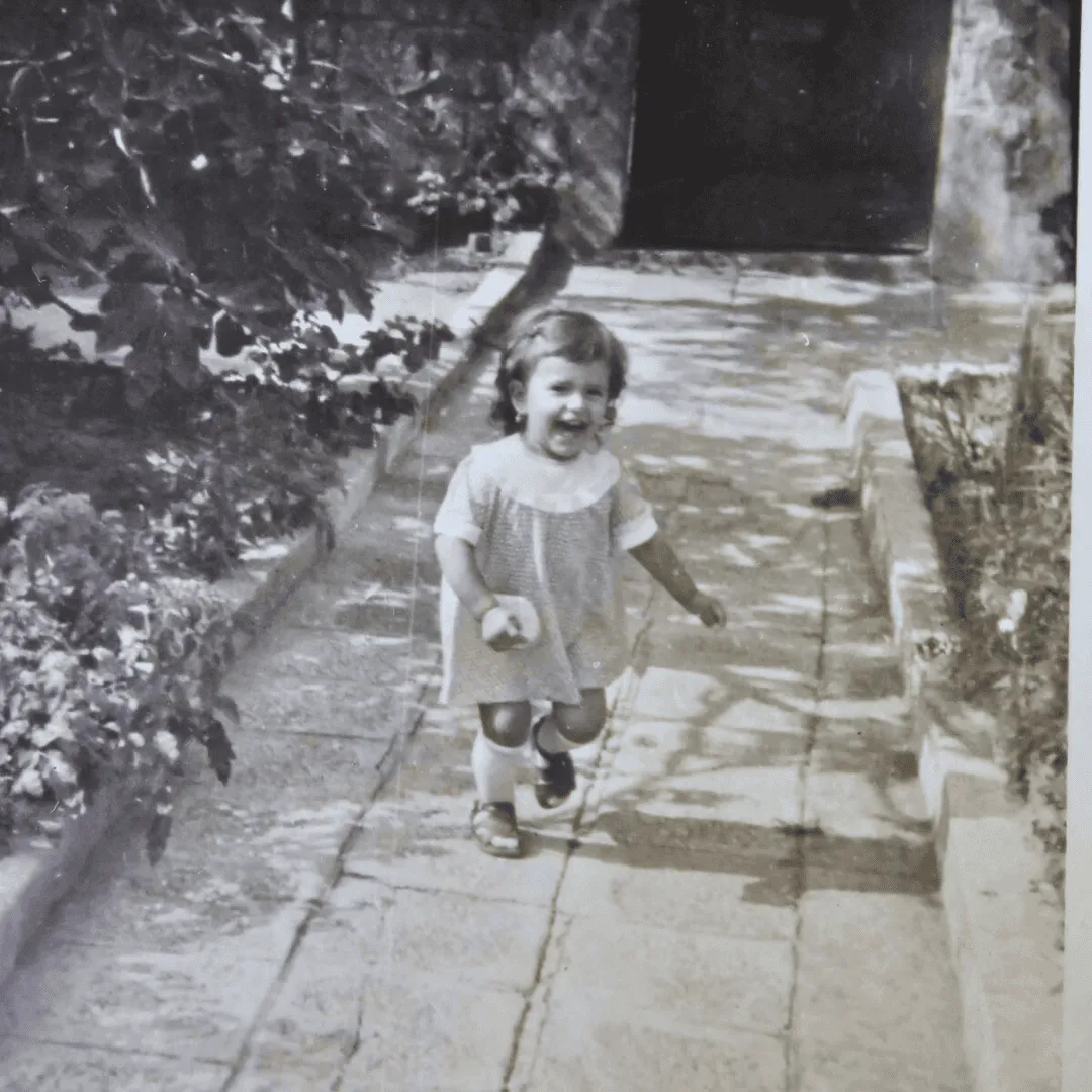 Galina Penev as a child growing up in Bulgaria