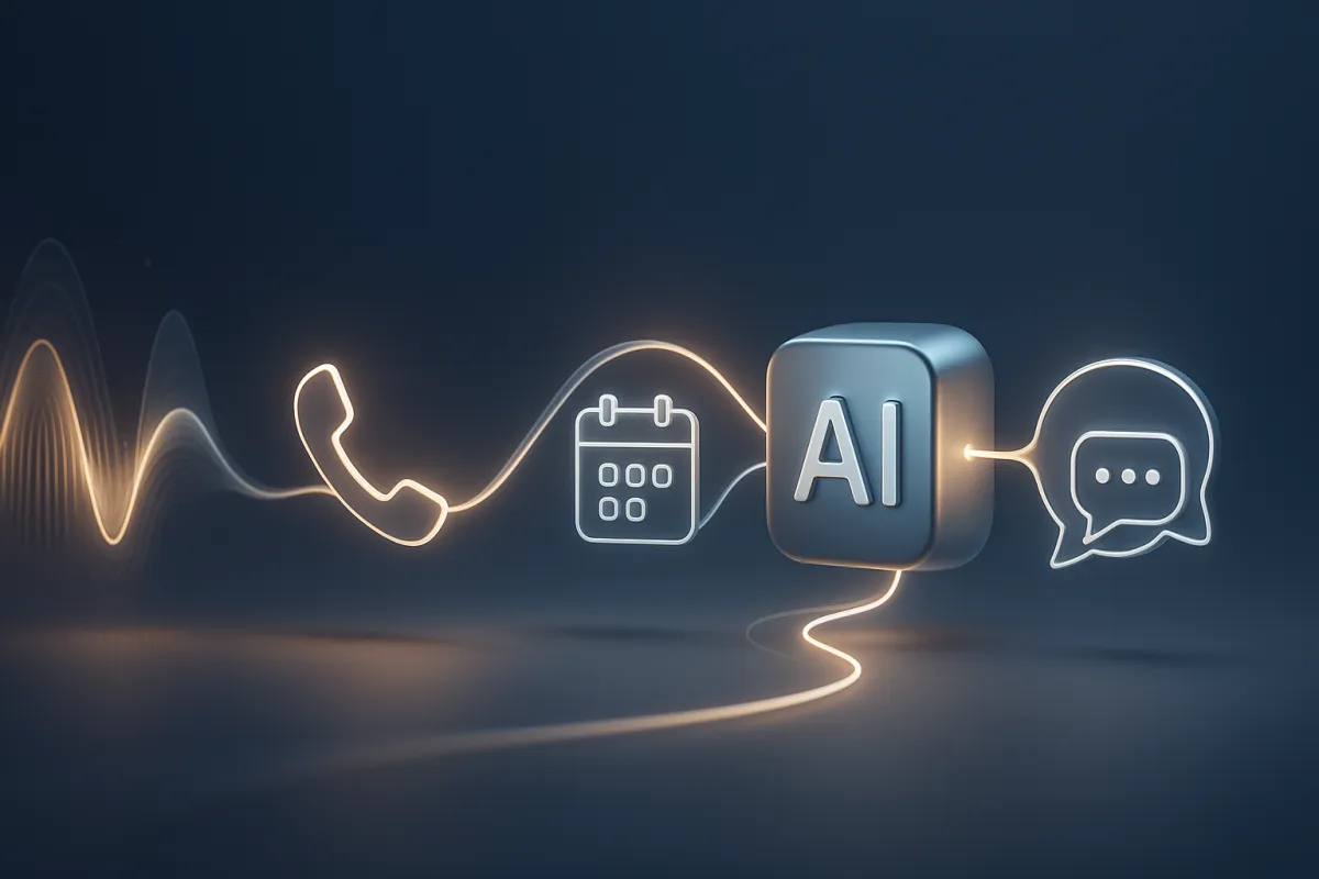 Illustratie van gemiste oproepen en tijdverlies opgelost met AI telefonist VoicePilot