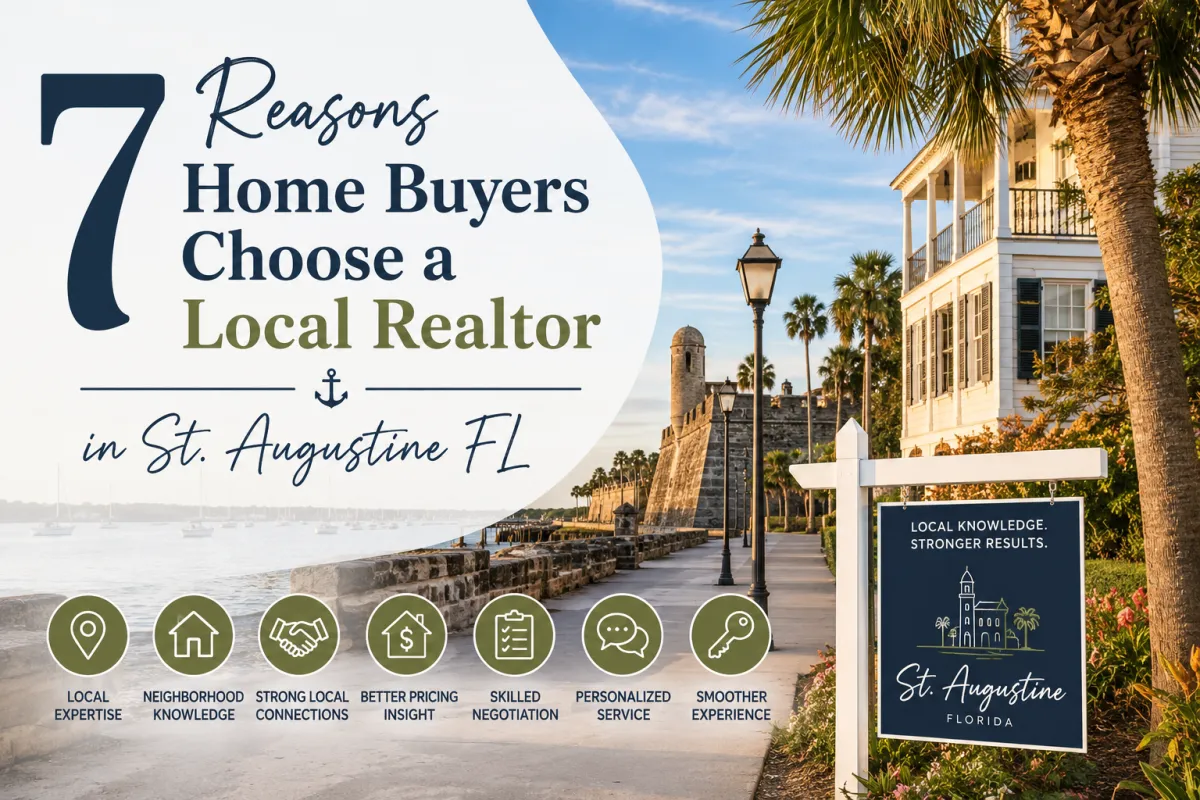 7 Reasons Home Buyers Choose a Local Realtor in St. Augustine FL