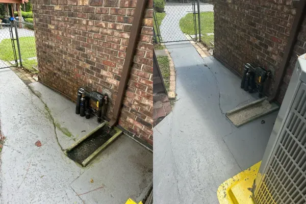 Clean home exterior after a professional soft wash