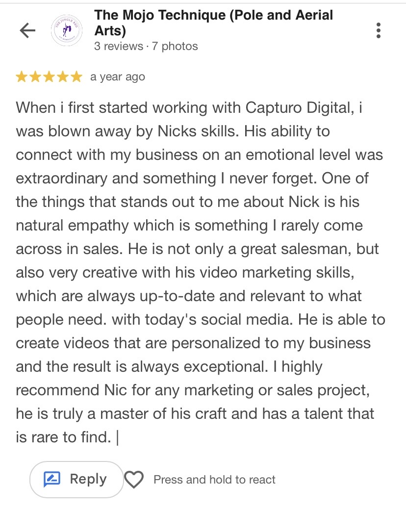 Gym result screenshot