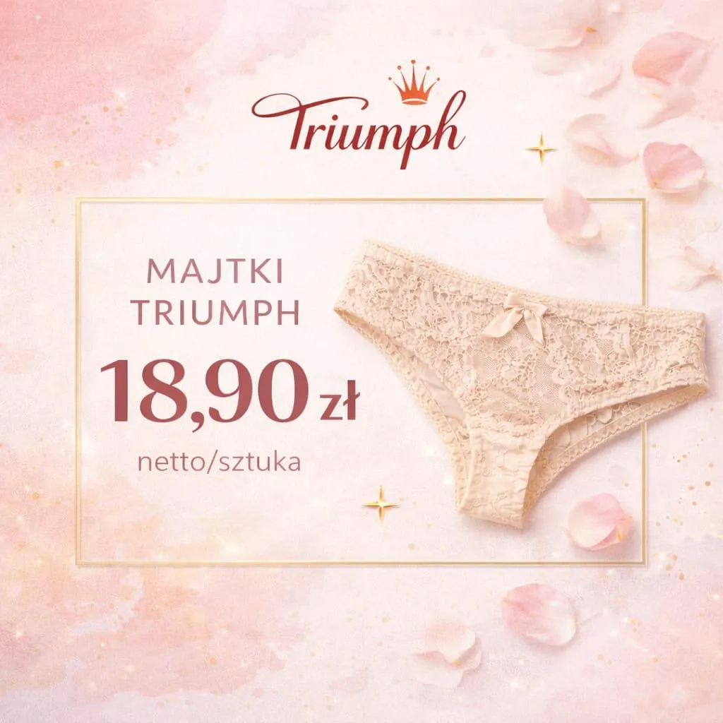 biustonosze Triumph hurt pakiet majtki Sloggi hurt pakiet bielizna Triumph hurt 50 sztuk