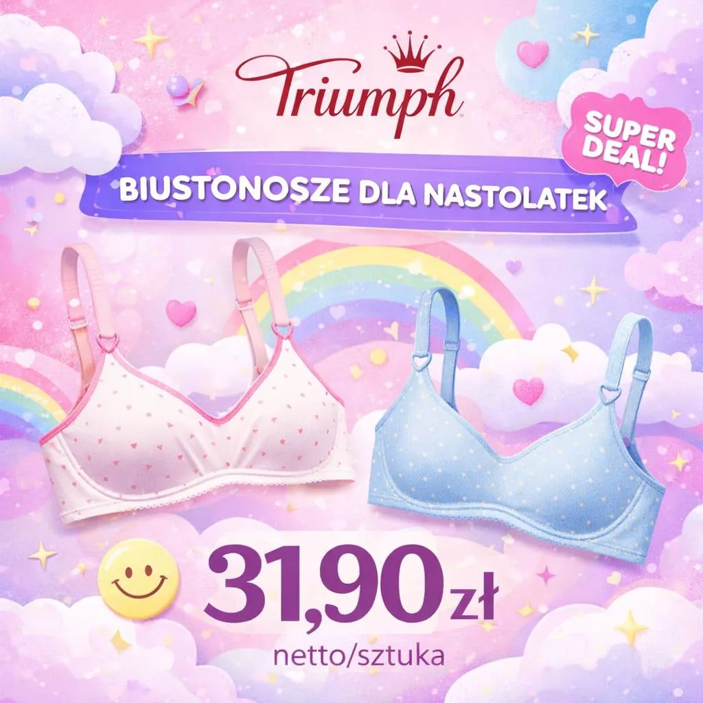 biustonosze Triumph hurt pakiet majtki Sloggi hurt pakiet bielizna Triumph hurt 50 sztuk