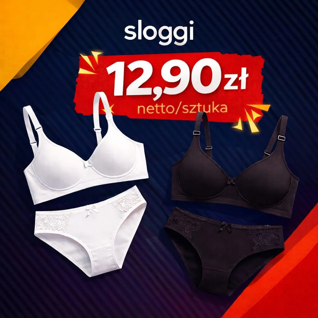 biustonosze Triumph hurt pakiet majtki Sloggi hurt pakiet bielizna Triumph hurt 50 sztuk