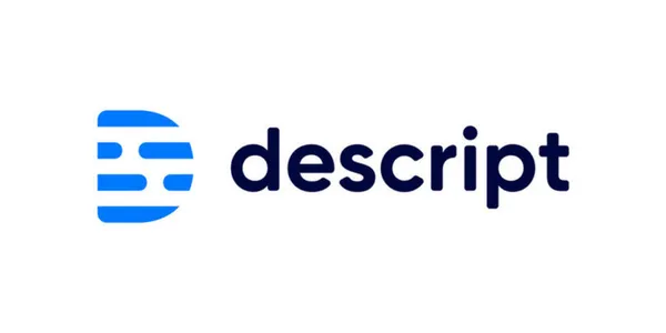 Descript podcast and video editing platform logo