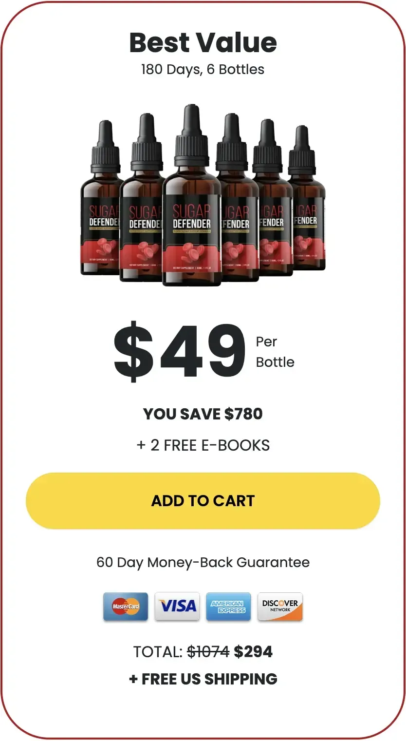 order sugar defender 6 bottles 