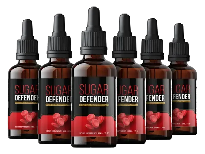 Premium supplement bottle of Sugar Defender styled with clinical precision