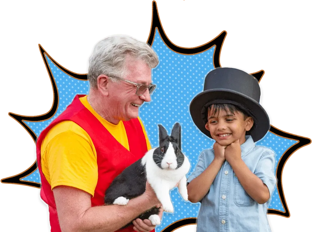 Uncle Buck performing magic for Family event in Charlotte NC