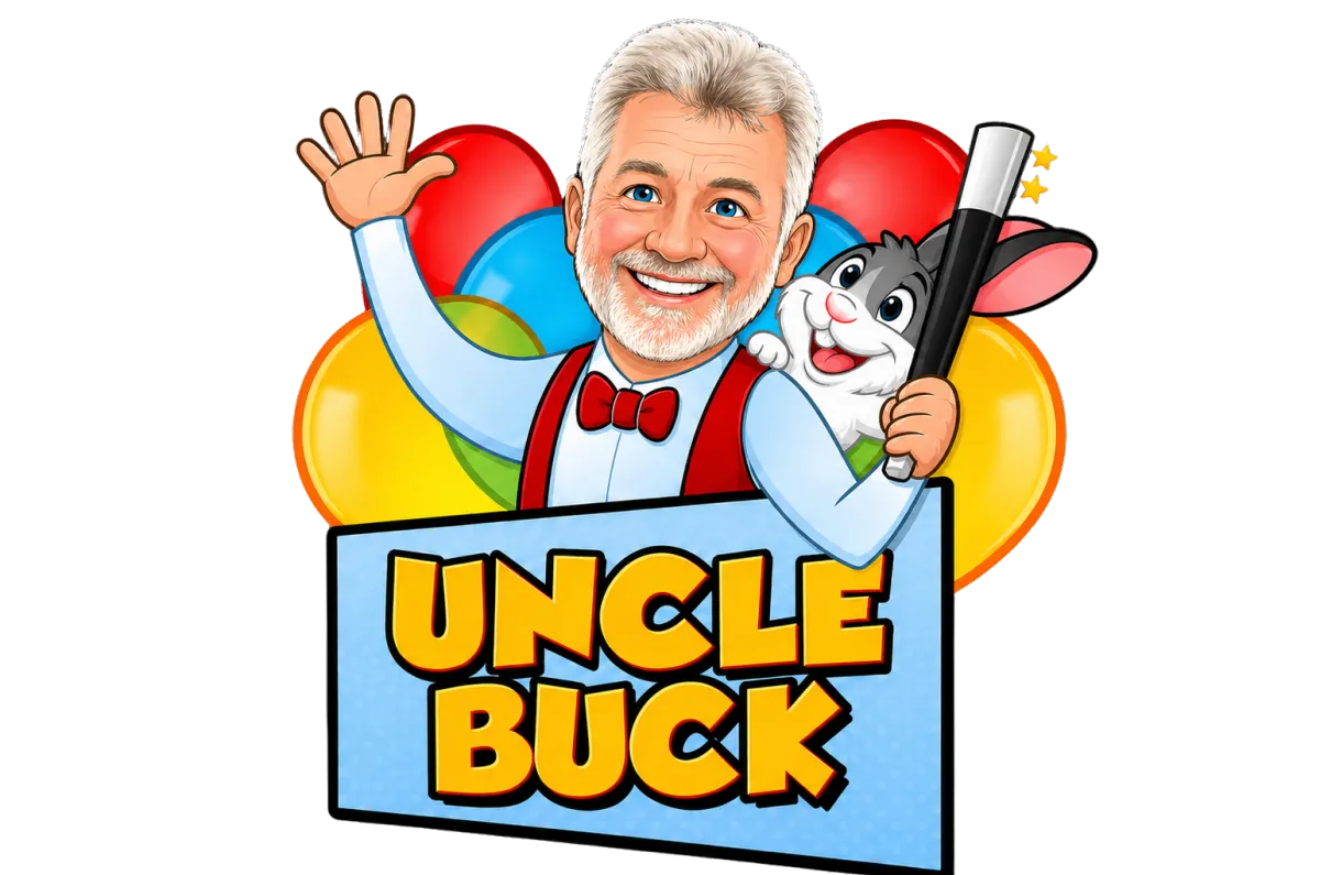 Uncle Bucks magic show charlotte, nc logo