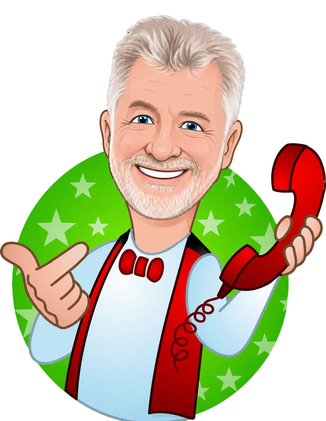 Uncle Bucks magic show phone contact logo