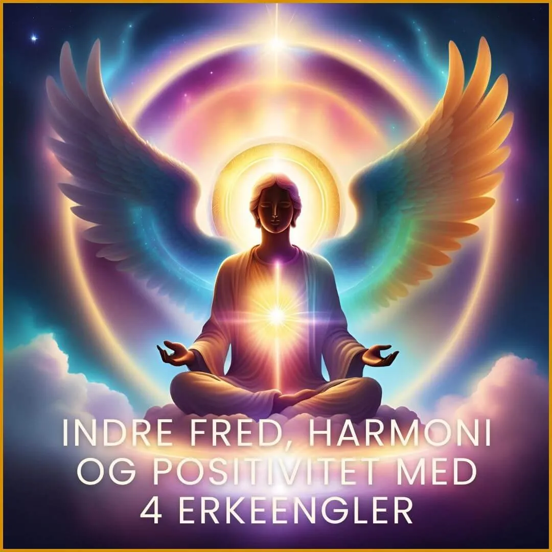 Healingaktivering for indre fred, harmoni og positivitet med 4 erkeengler. For dyp indre ro. For god støtte i uroen. For å bringe nervesystemet i balanse.