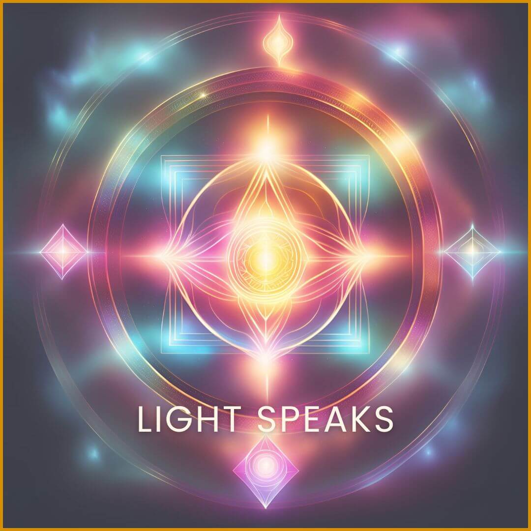 Light speaks – Powerful, magical light language activation. Magic, colors, sacred gemoetry, symbol.jpg