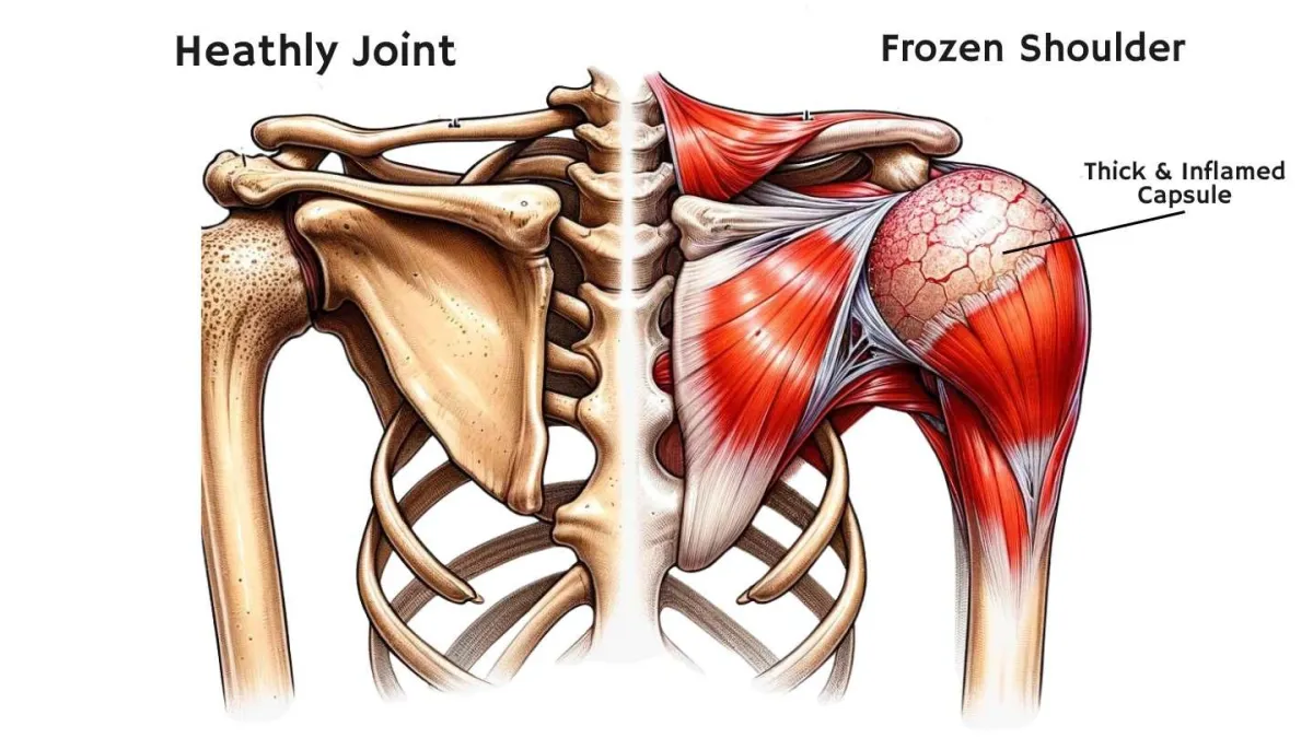 Frozen Shoulder diagram Kelly Chiropractic