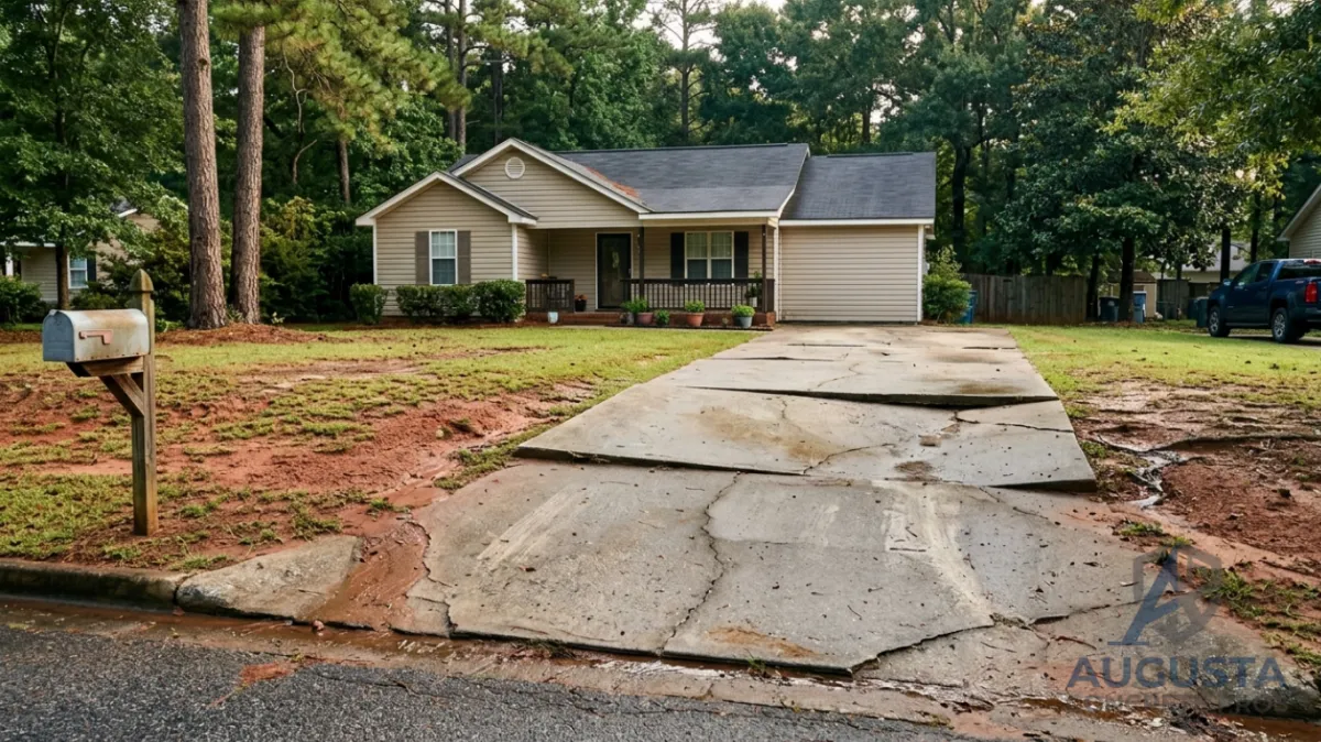 Uneven or Sunken Concrete in Augusta, Georgia