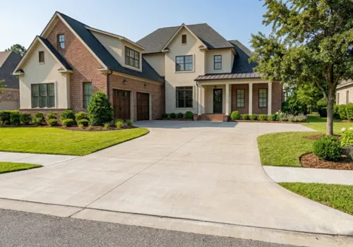 Custom driveway in Augusta, Georgia
