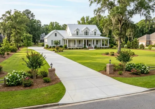 Concrete driveway repair in Augusta, Georgia
