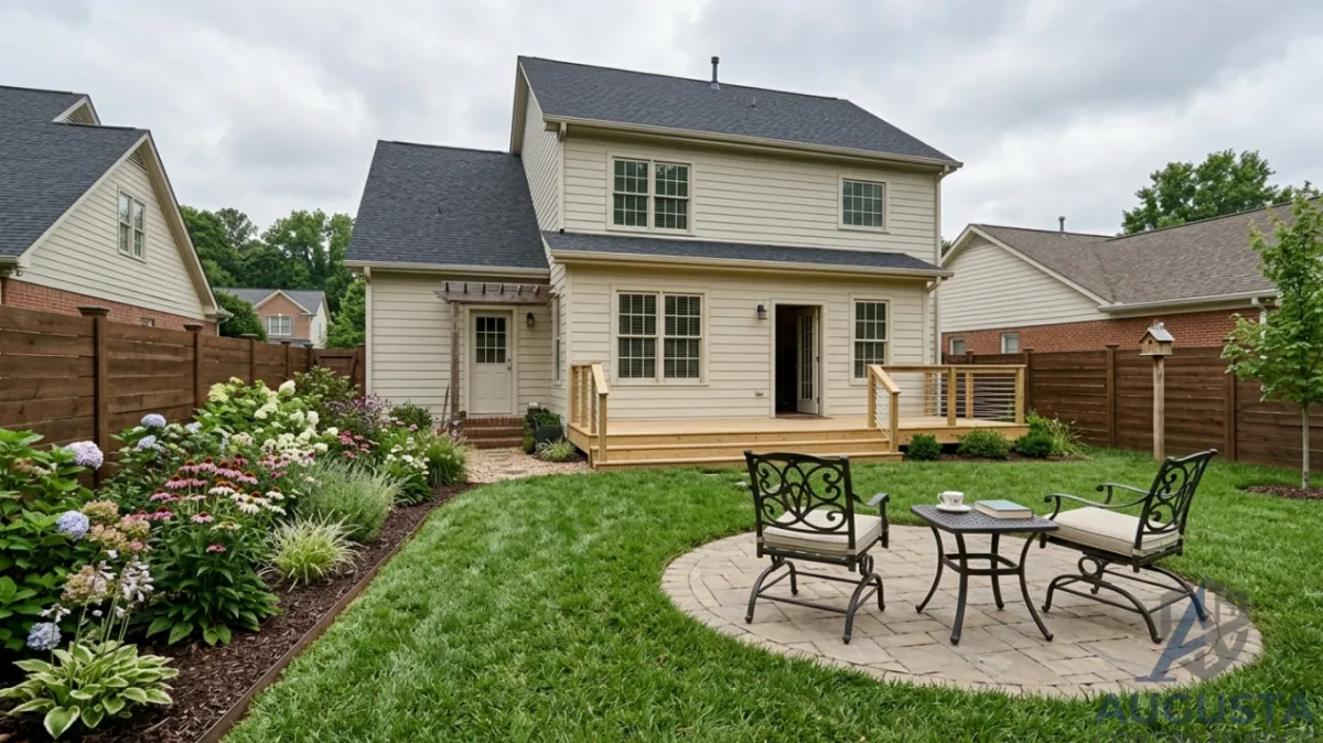Custom concrete patio in Augusta GA