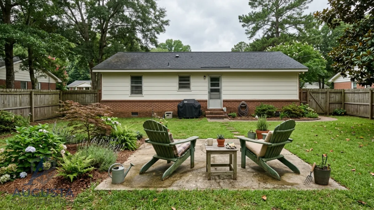 Concrete patio leveling service in Augusta GA