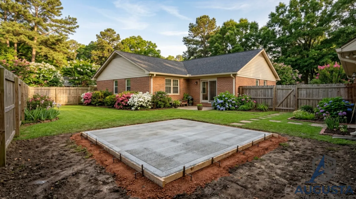 Concrete Slab installation in Augusta GA