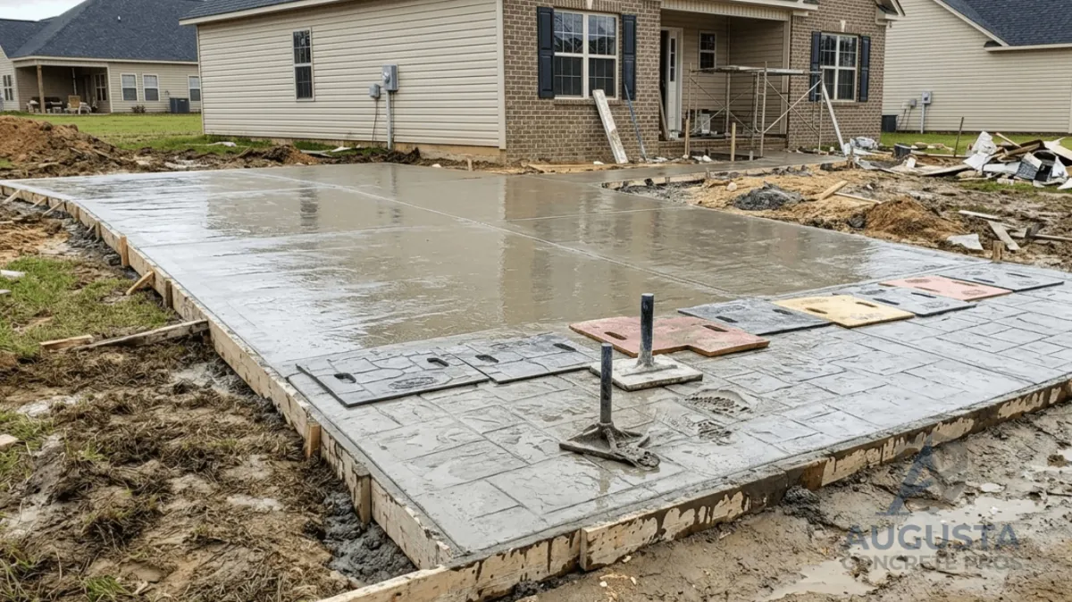 Concrete Slab installation in Augusta GA