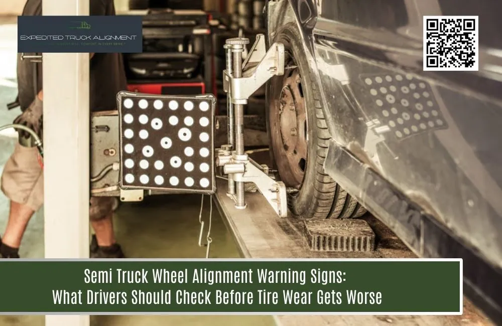 Semi Truck Wheel Alignment Warning Signs: What Drivers Should Check Before Tire Wear Gets Worse