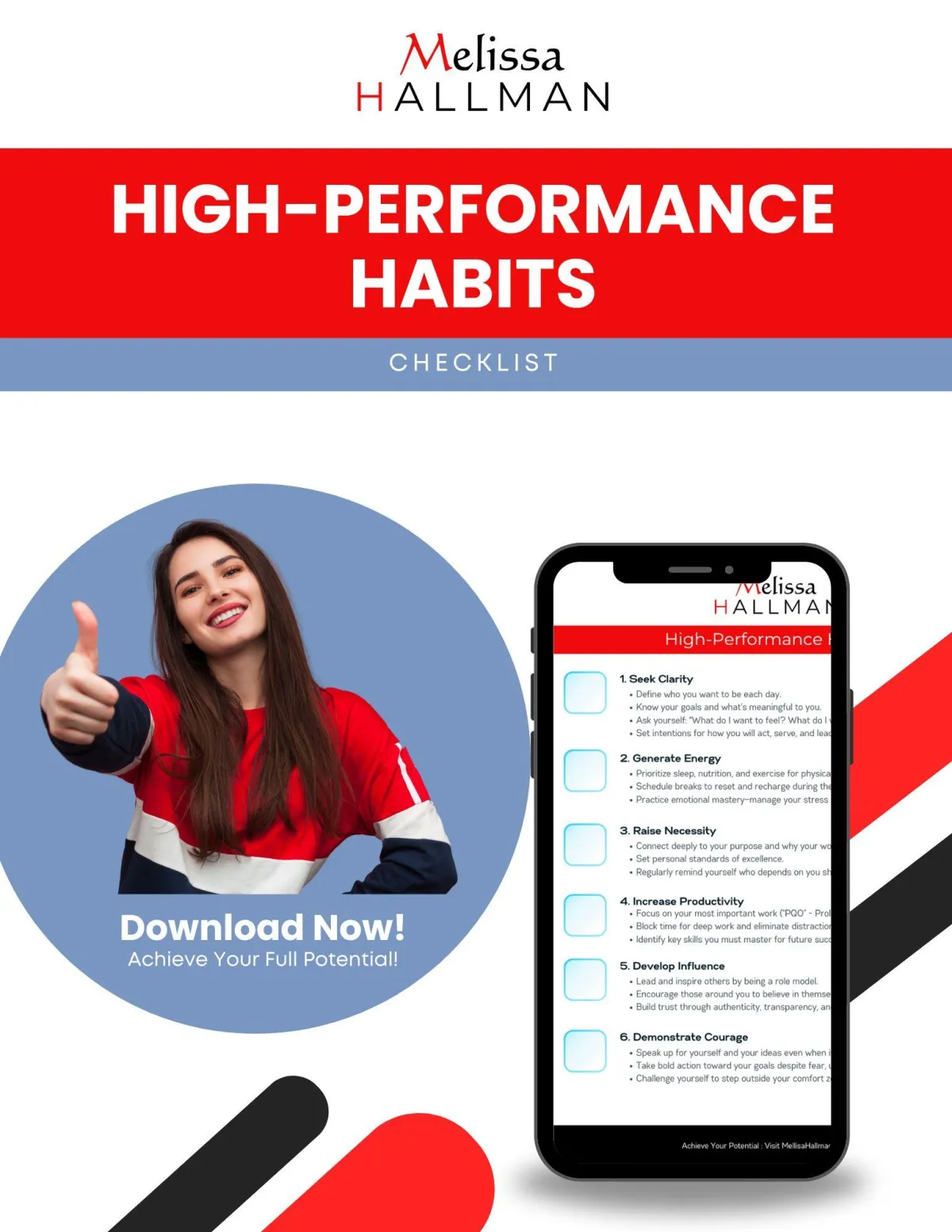 High Performance Habits Checklist