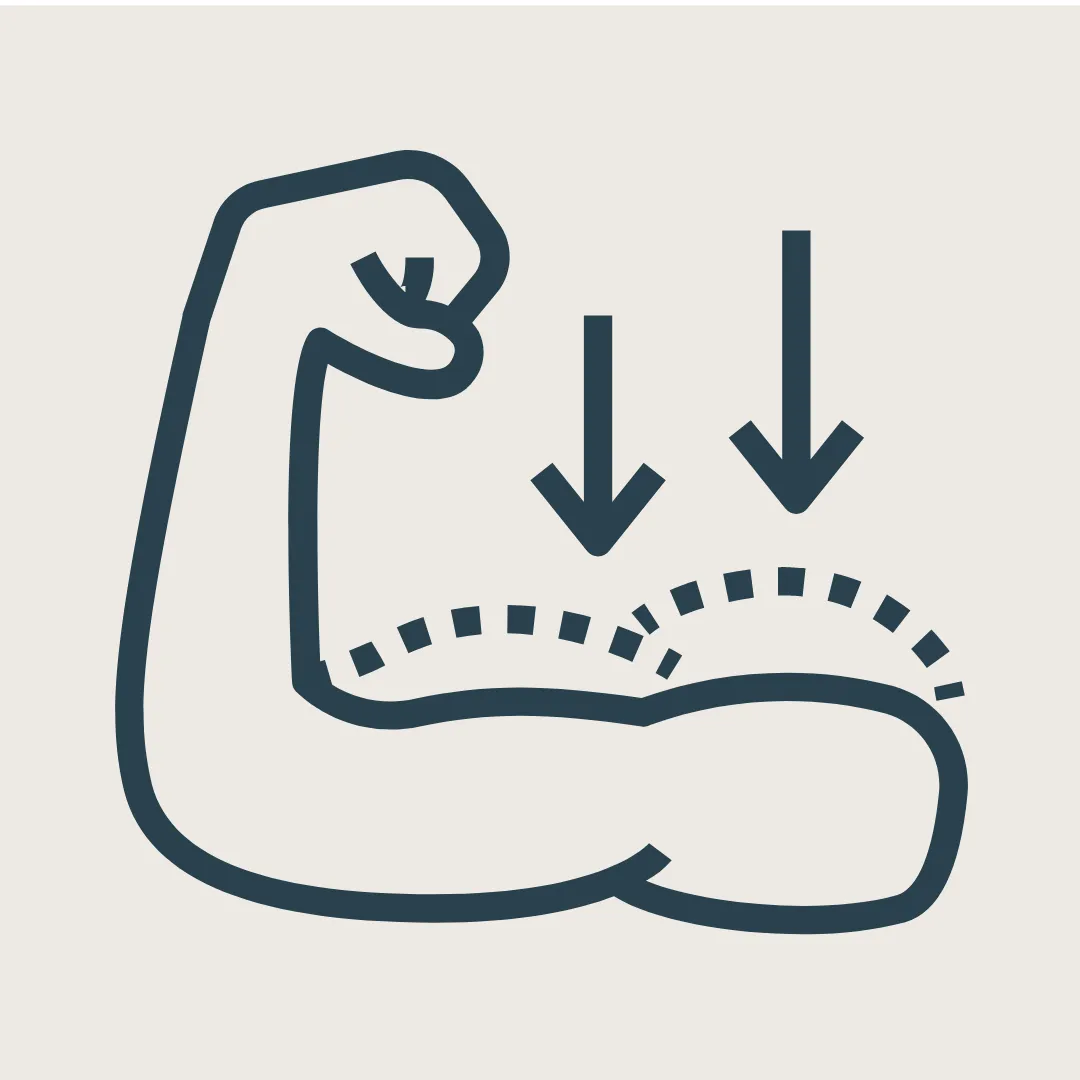 Low Testosterone can result in muscle loss.