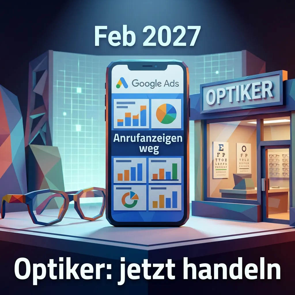 Abschaltung der Google-Ads-Anrufanzeigen 2027 – was Optiker umstellen müssen