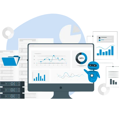 computer screen showing financial reports