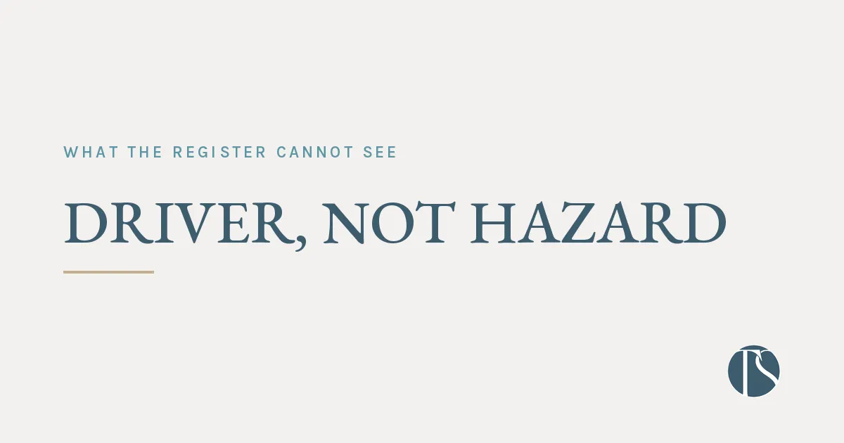 Financial pressure is not a listed psychosocial hazard. That is exactly the problem.
