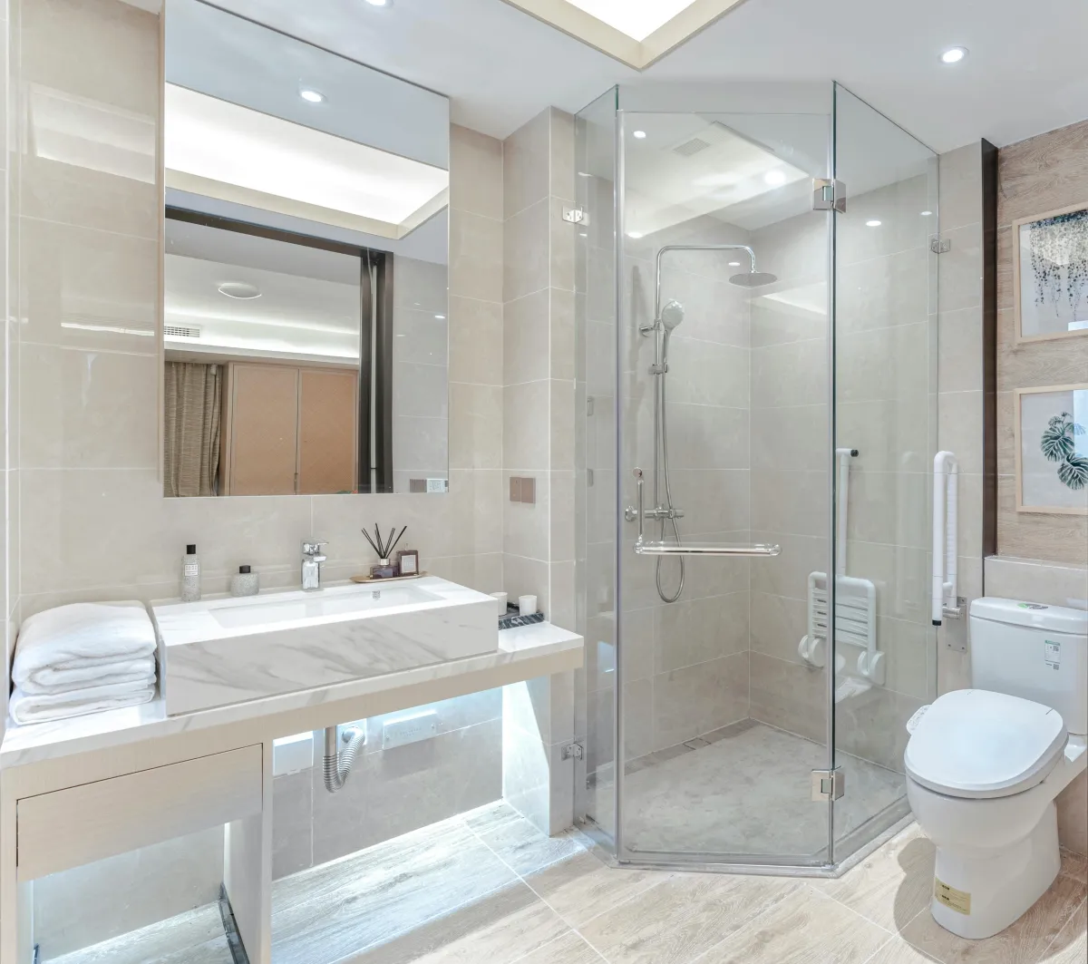 Brand new Bath installed in a home near Victorville. 