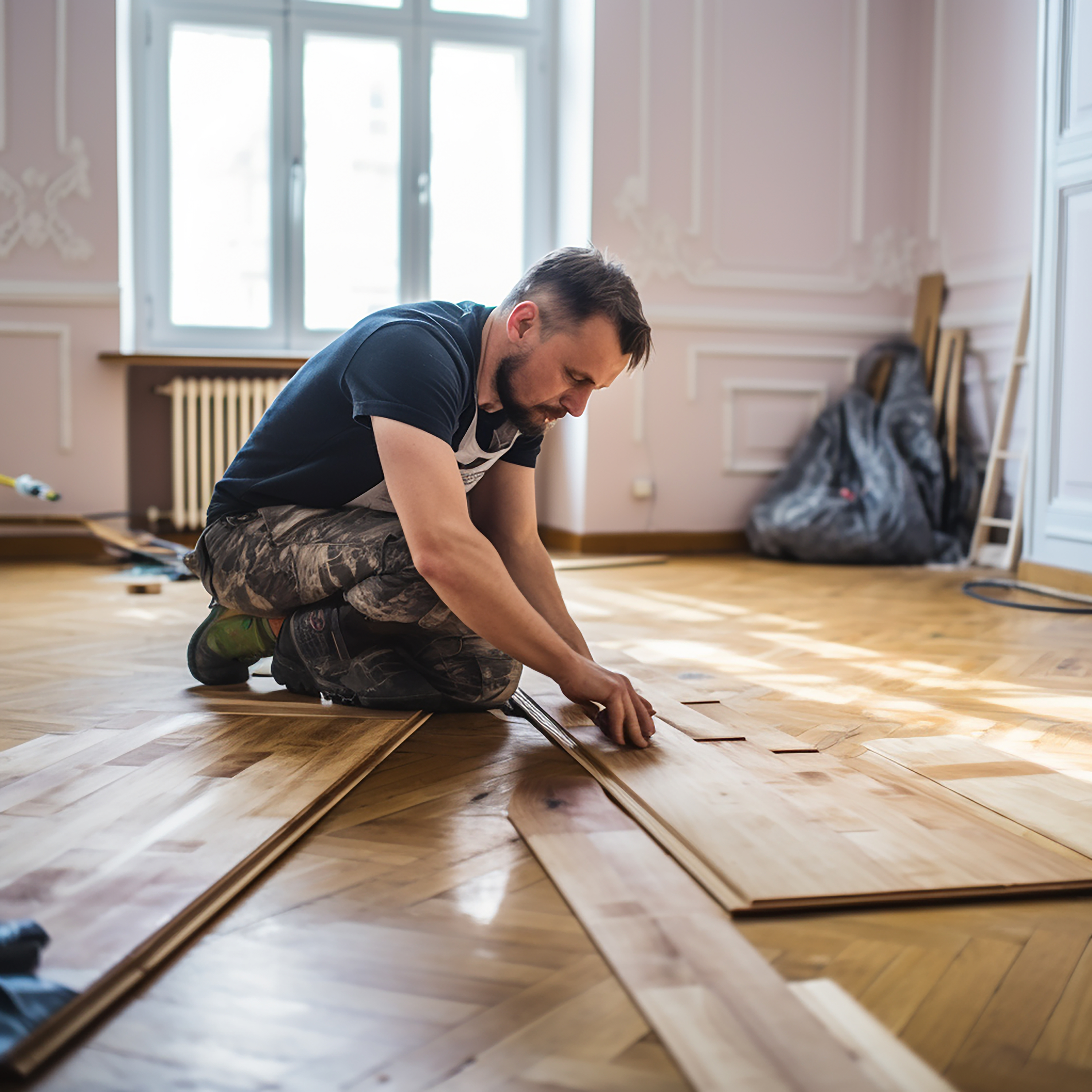 Pose de parquet