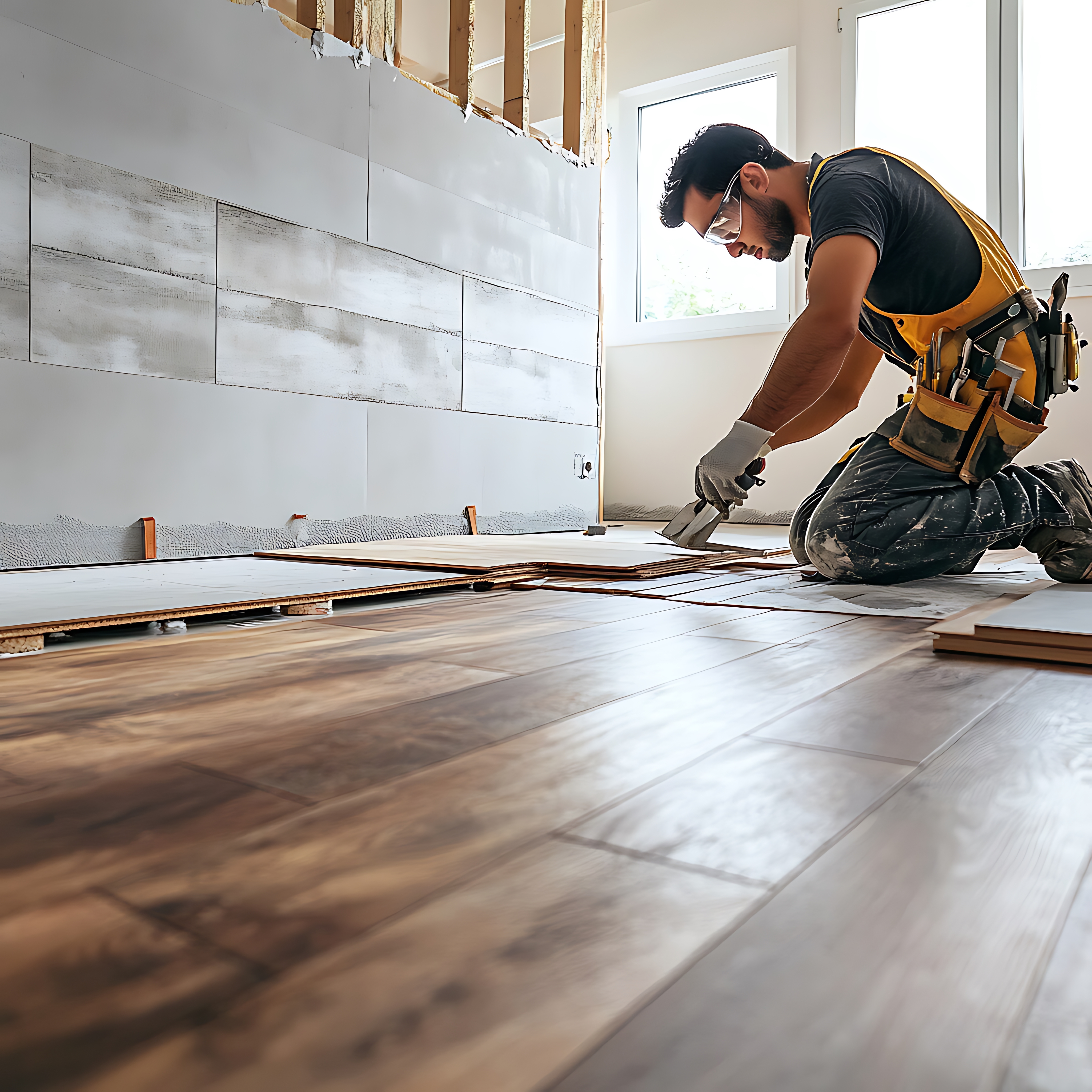 Pose de parquet