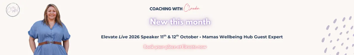 Claudia's upcoming events. Book your place now. 