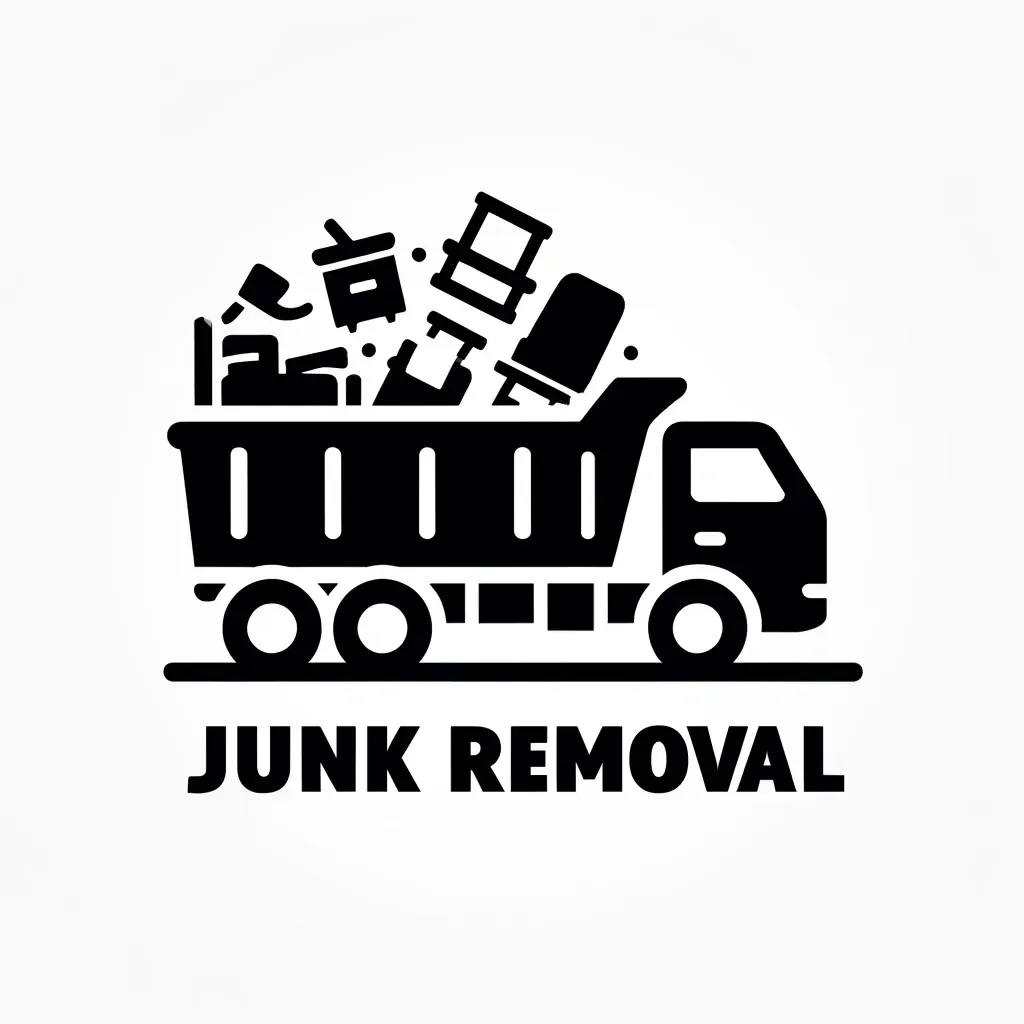 Icon of a dump truck loaded with debris, representing junk removal services by Route Runners Junk Removal in Las Vegas.