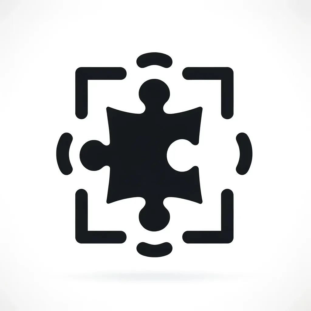 Icon showing a puzzle piece fitting perfectly, representing the customizable and adaptable solutions provided by Route Runners Junk Removal.