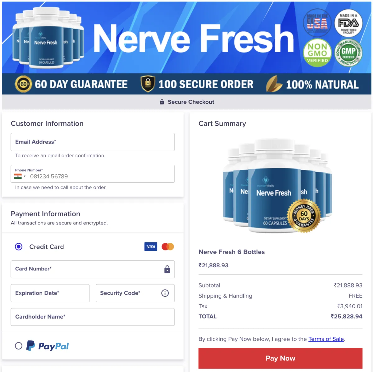 How To Order Nerve Fresh