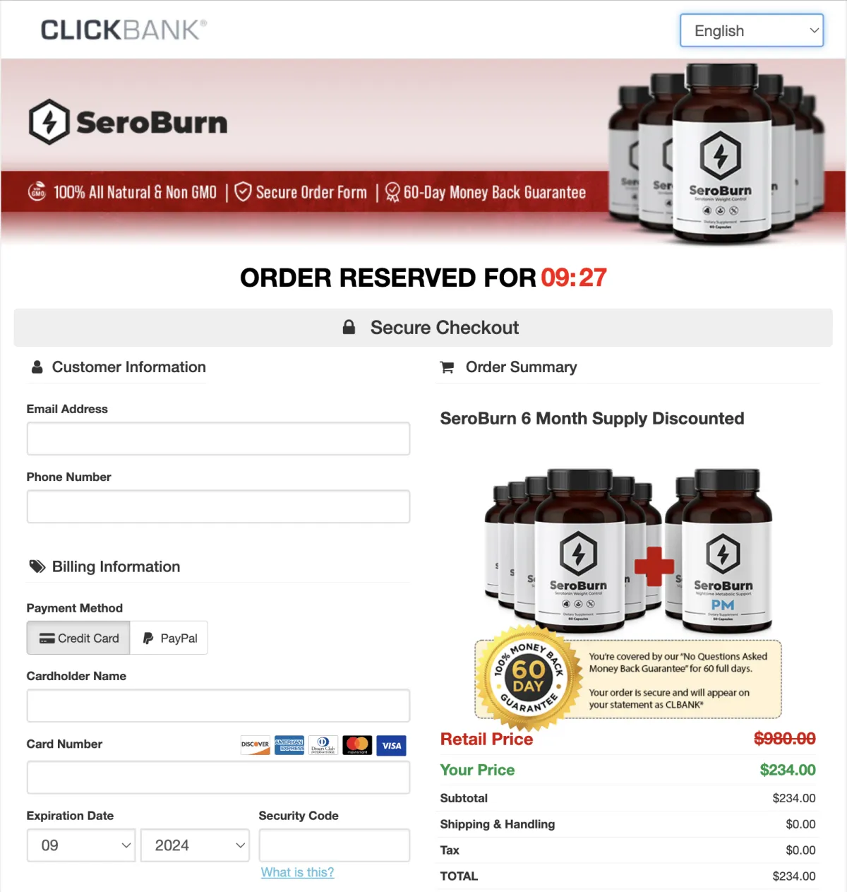 How To Order SeroBurn