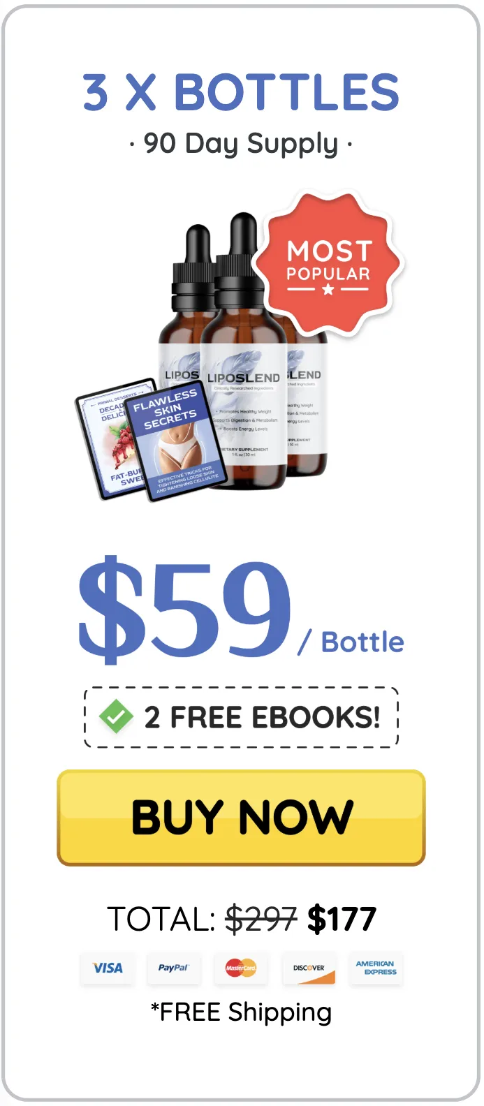 Order LipoSlend 3 Bottle