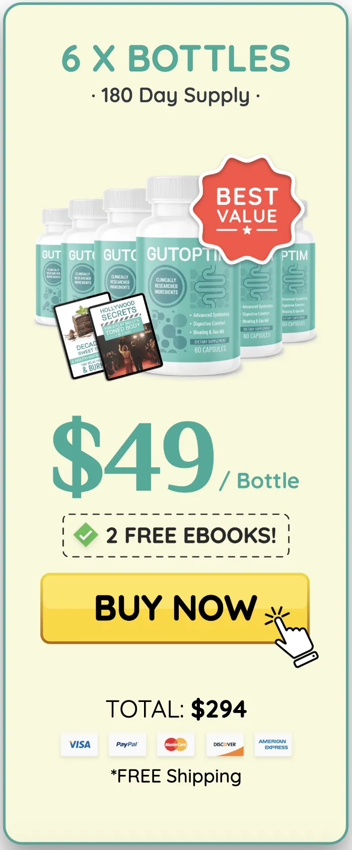Buy GutOptim 6 Bottles