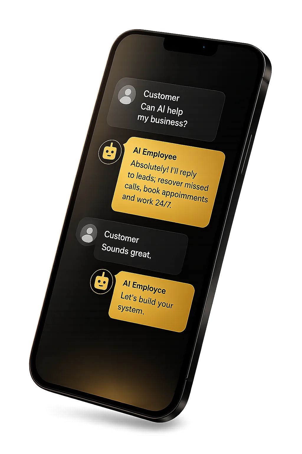AI Employee Smartphone Mockup