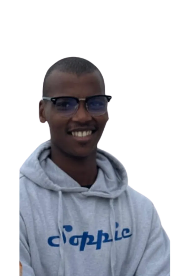 Portrait of Soppie leading worship