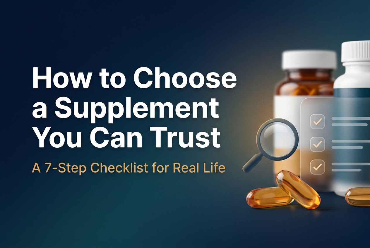 How to Choose a Supplement You Can Trust: A 7-Step Checklist for Real Life