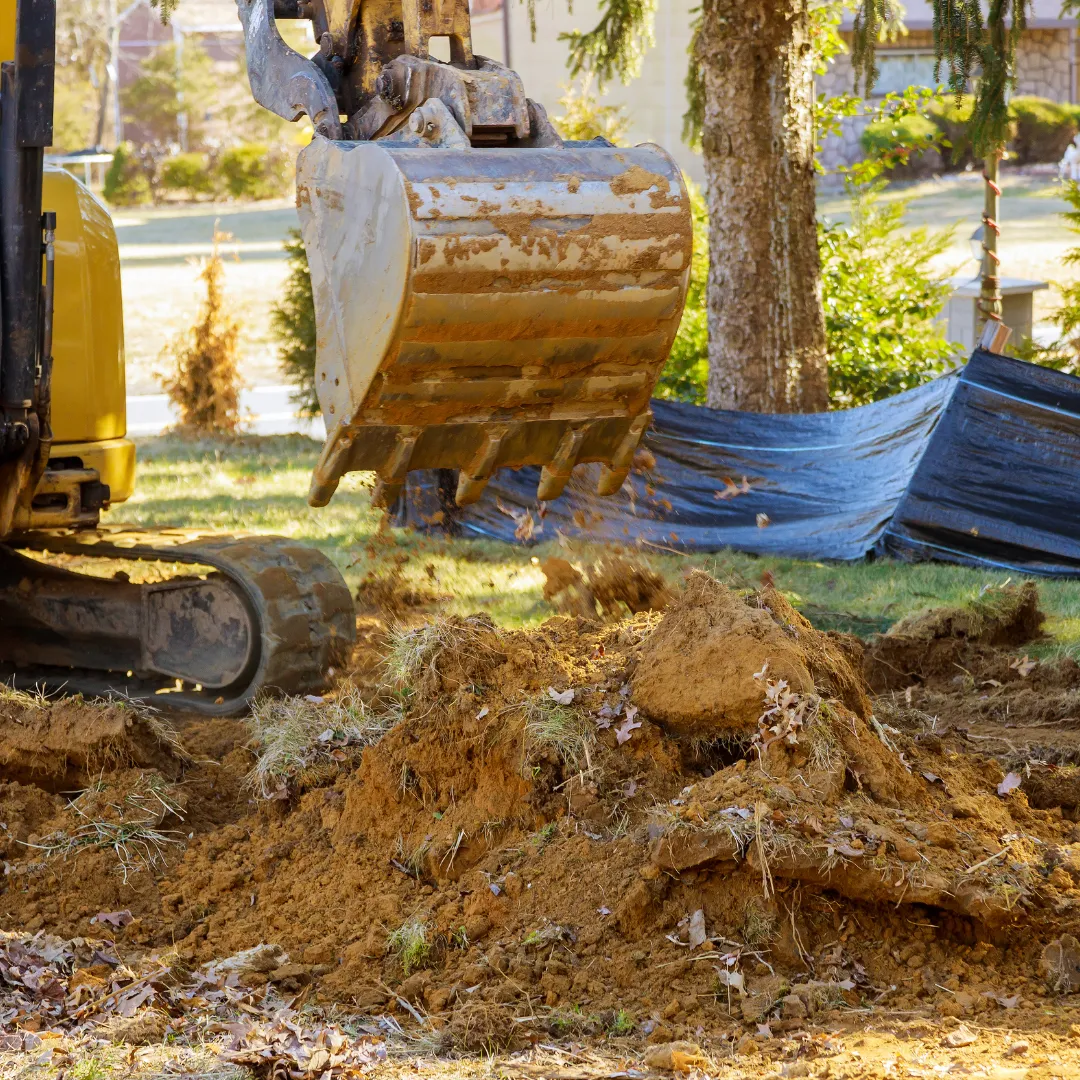 Earthworks and excavation site in New Zealand