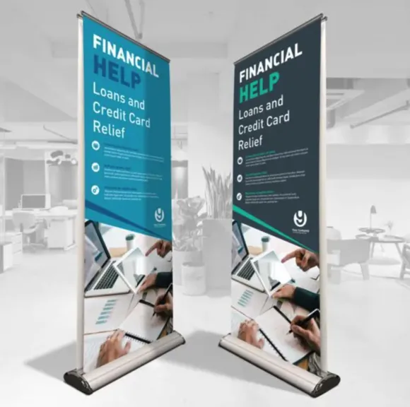retractible banners can be printed single or double sided
