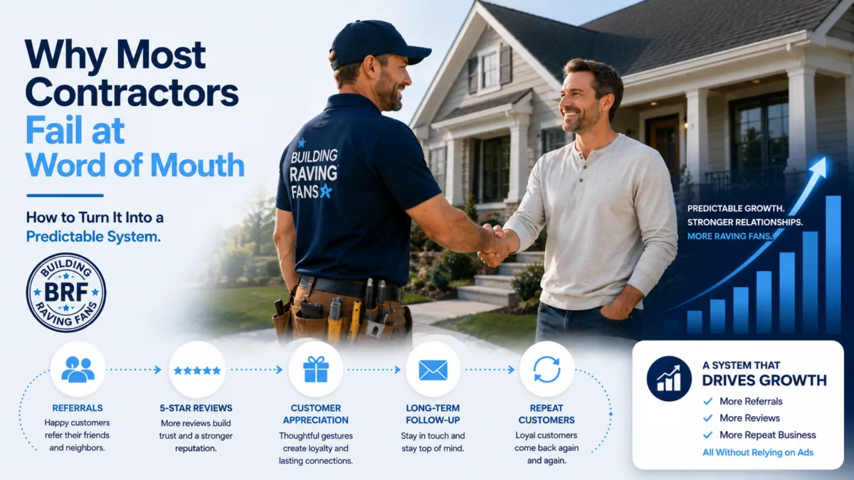 Why Most Contractors Fail at Word of Mouth