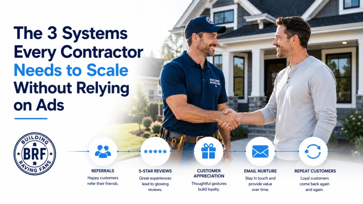 The 3 Systems Every Contractor Needs to Scale Without Relying on Ads