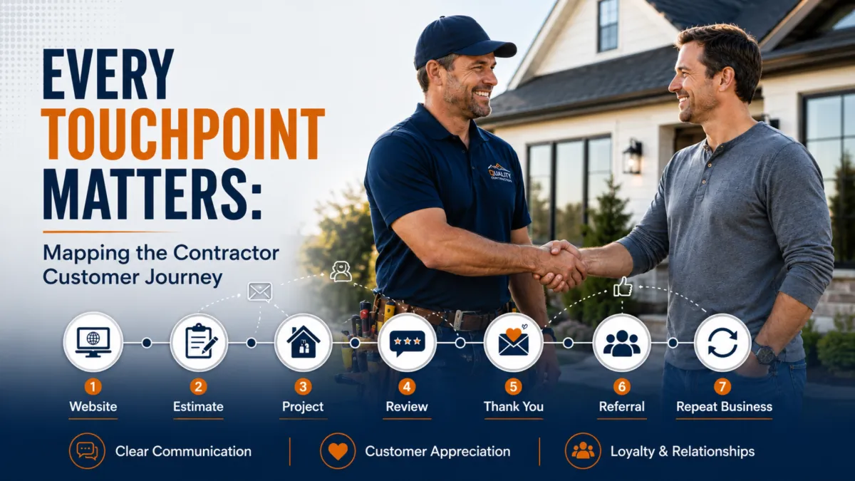 Every Touchpoint Matters: Mapping the Contractor Customer Journey