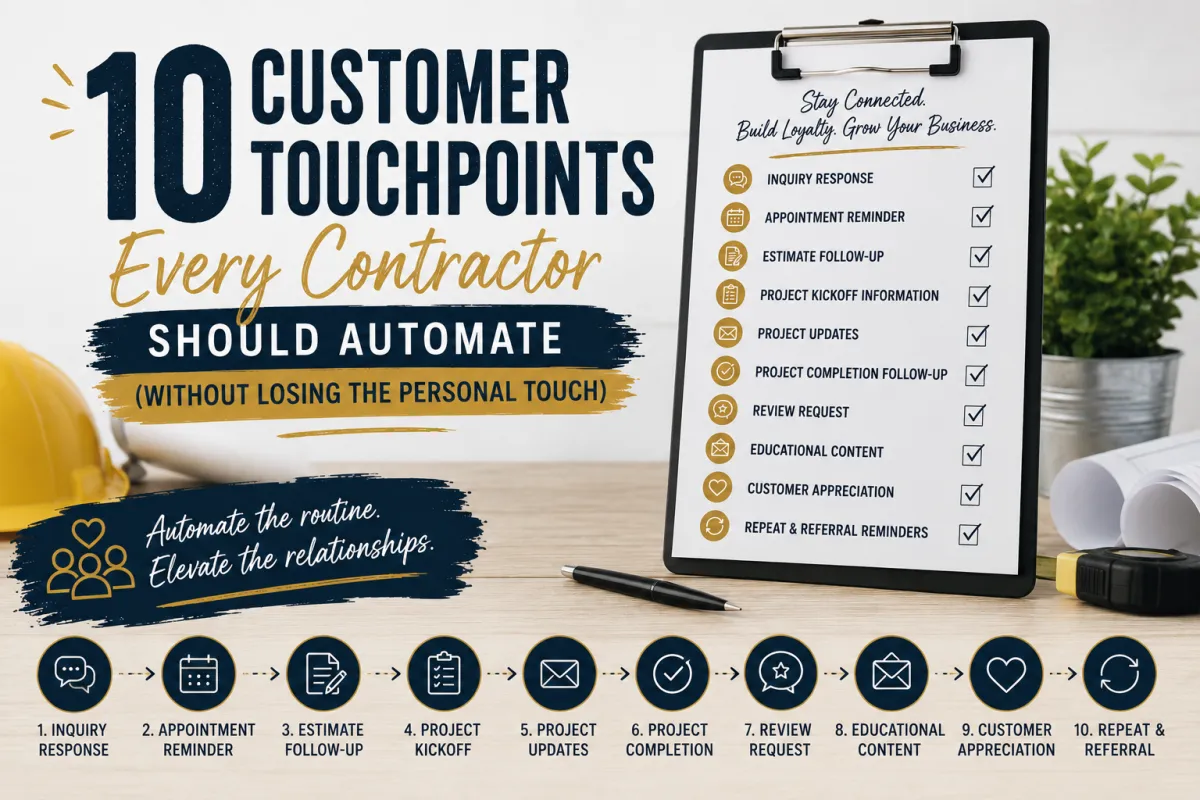 10 Customer Touchpoints Every Contractor Should Automate